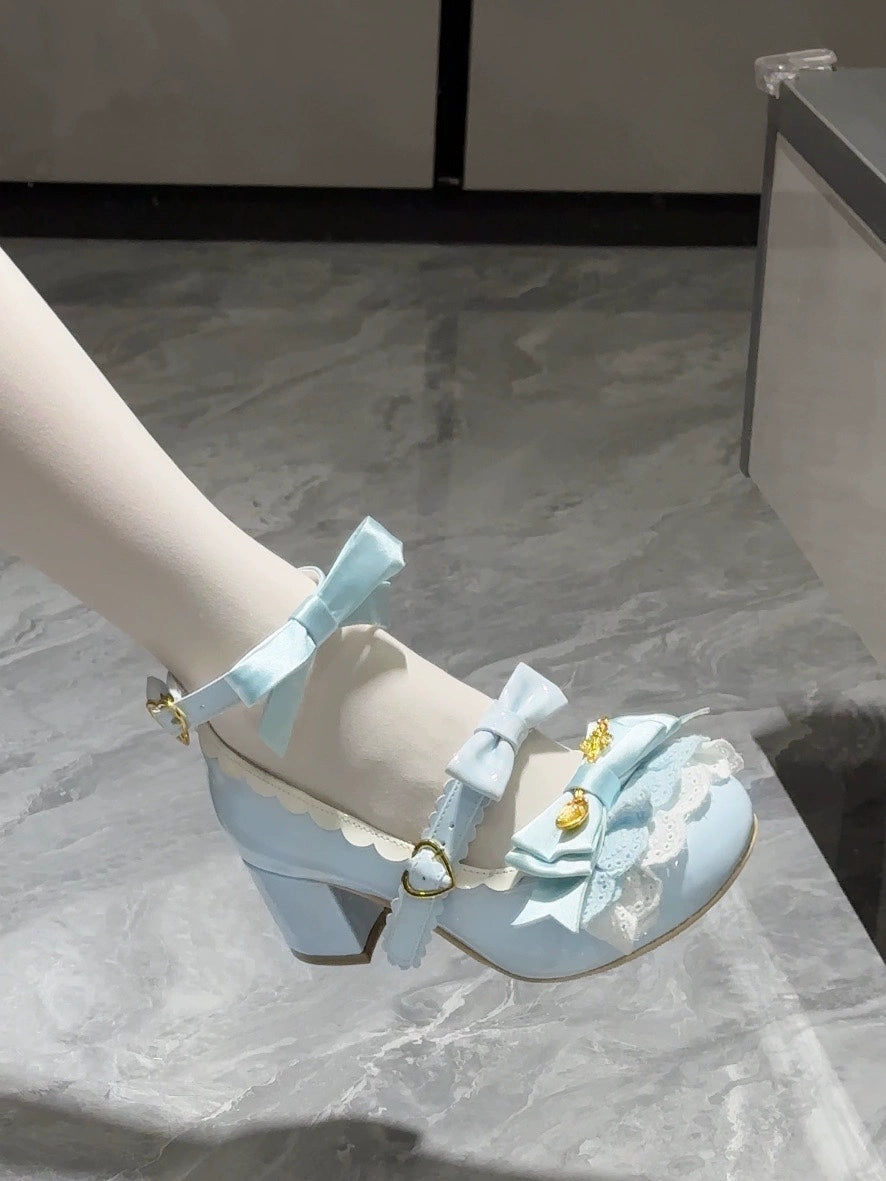 Beauty Bunny - Mousse Roll - Sweet Lolita Heel Shoes, Round Toe 43422:776352