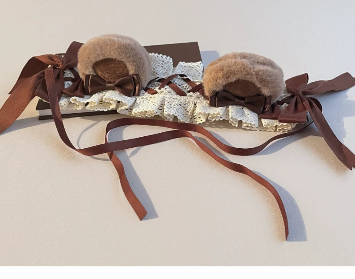 (BFM)Besozealous~Handmade Lolita KC Animal Ear Coffee Hairband 32266:379492