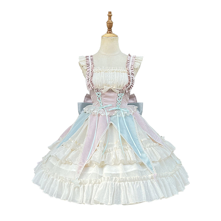 ZhiJinYuan~Circus Troup~Sweet Lolita JSK Dress Circus Theme Lolita Dress Free size Pink JSK