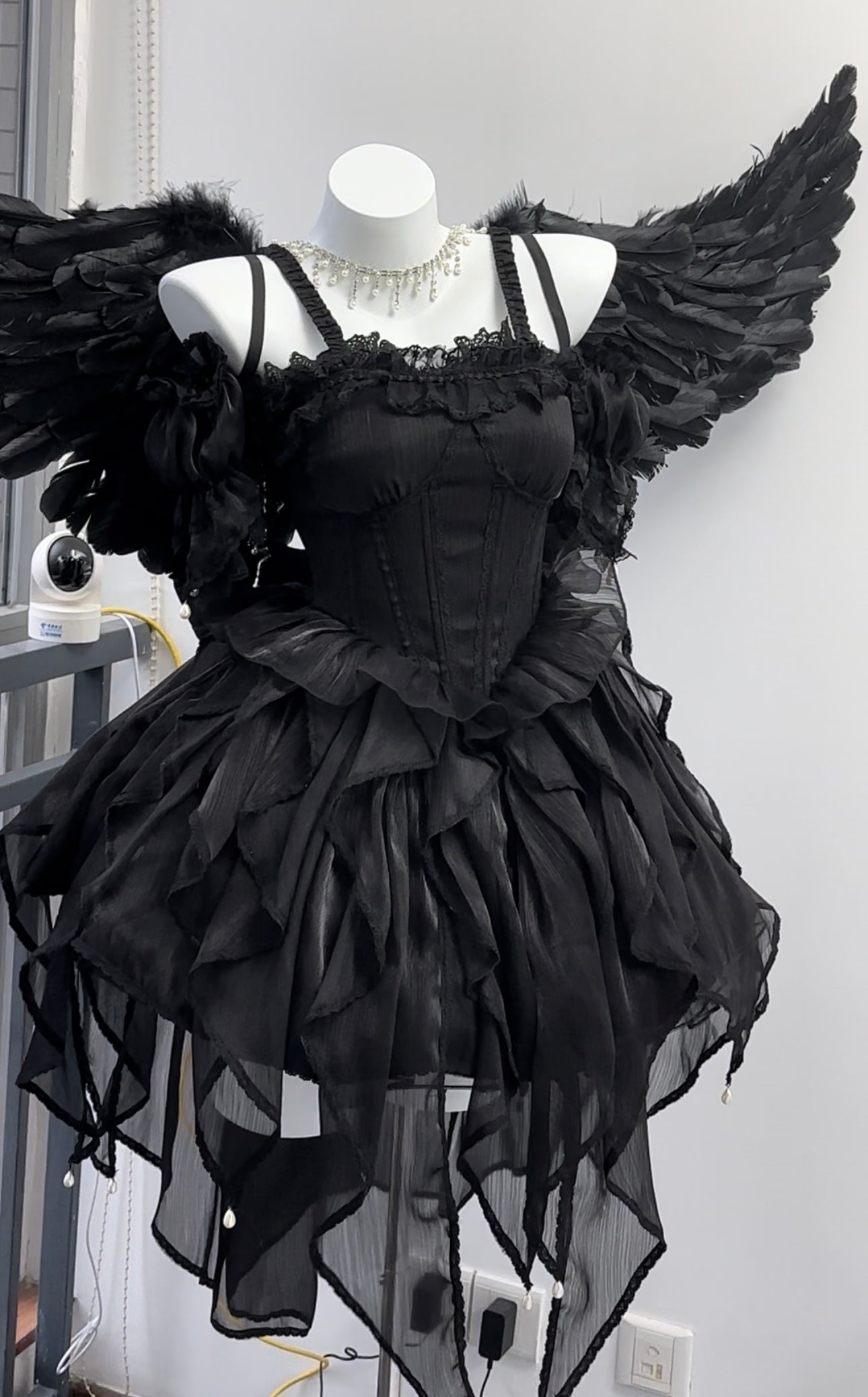 (Buyforme)Kiko Lolita~Elegant  Balletcore Corset Princess Lolita JSK XS black 
