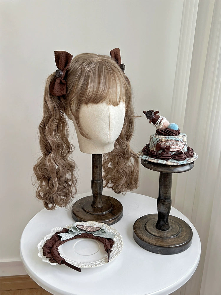 Tan Tuan - Chocolate Mint Day - Chocolate-Inspired Kawaii Lolita Headdress A Pair of Hair Clips
