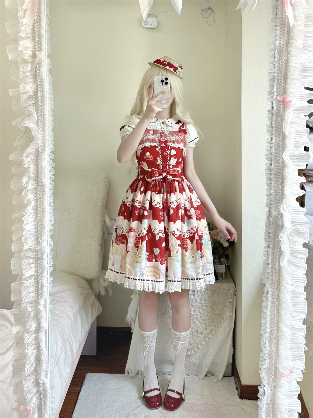 Dark Star Island~Honey Bunny Cake~Sweet Lolita JSK/OP/Strap SK/Shirt 39864:638736