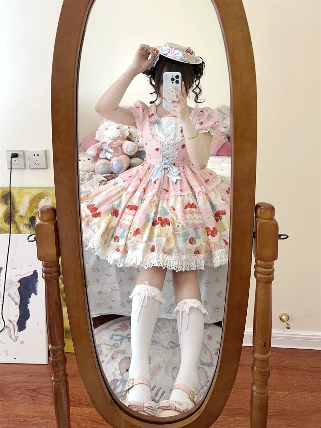 Dark Star Island~Honey Bunny Cake~Sweet Lolita JSK/OP/Strap SK/Shirt   