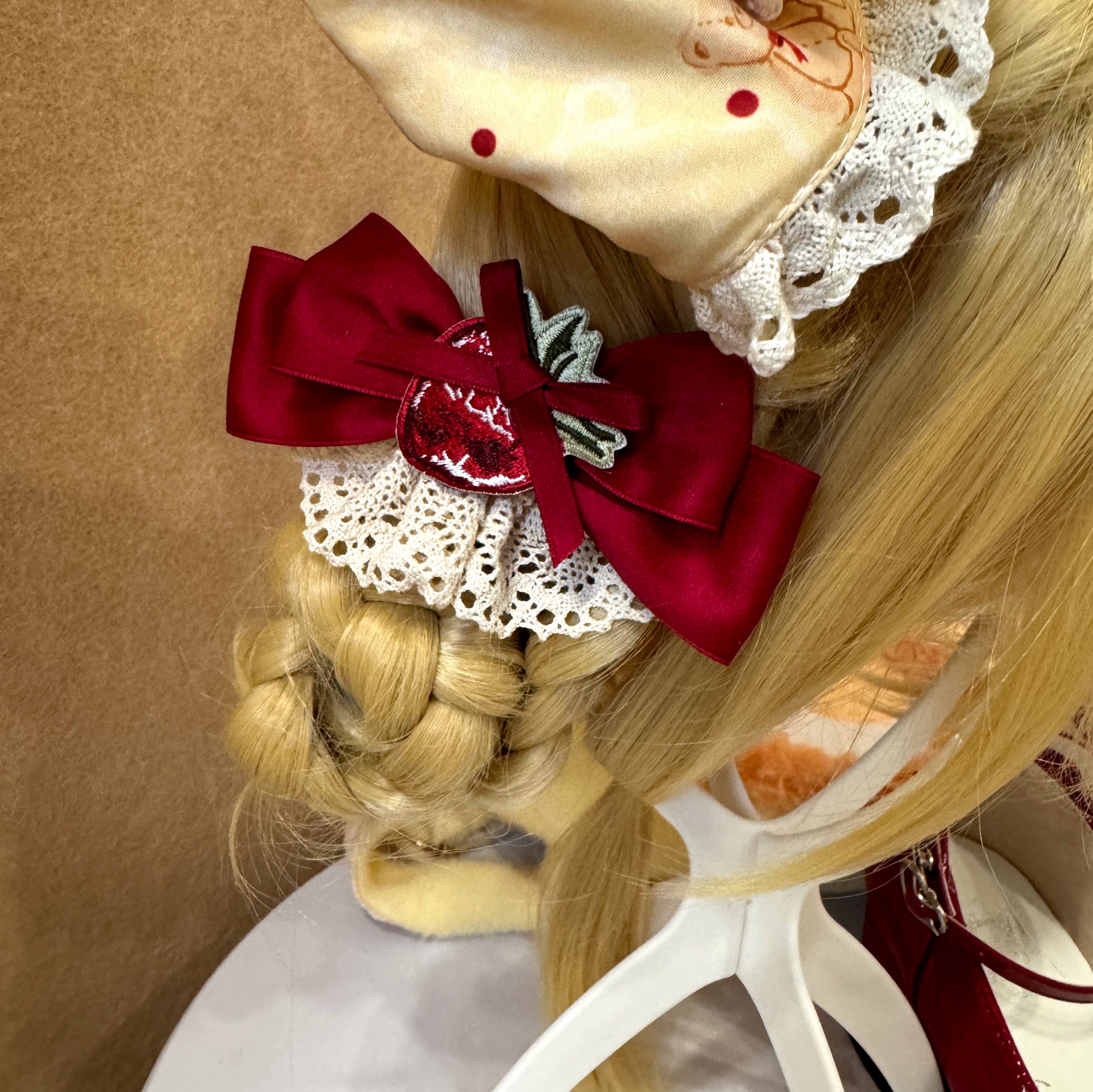 DreamWhale - Showa Dessert Showcase - Kawaii Lolita Dress Suit Pudding-Inspired JSK/Salopette 43200:771581