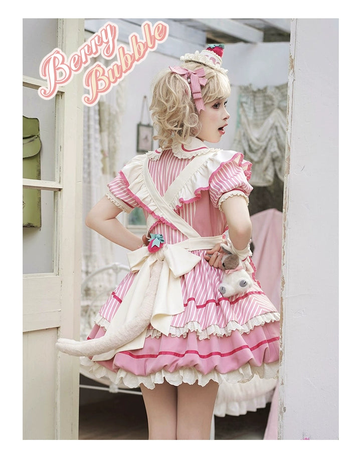 Sakurahime~Berry Bubble~Cute Lolita OP Dress Two Kawaii Styles   