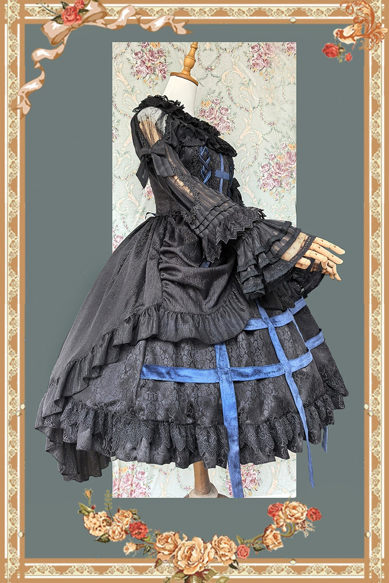 Infanta - Lilith's Cage - Gothic Lolita JSK Dress & Blouse 44055:793774