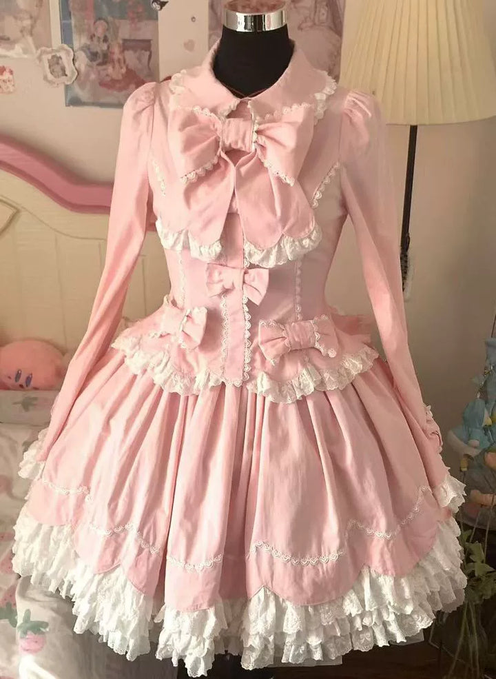 Ginkgo Needle Lolita~Spring Snow~Sweet Lolita Skirt Long-Sleeved Shirt 42082:725414