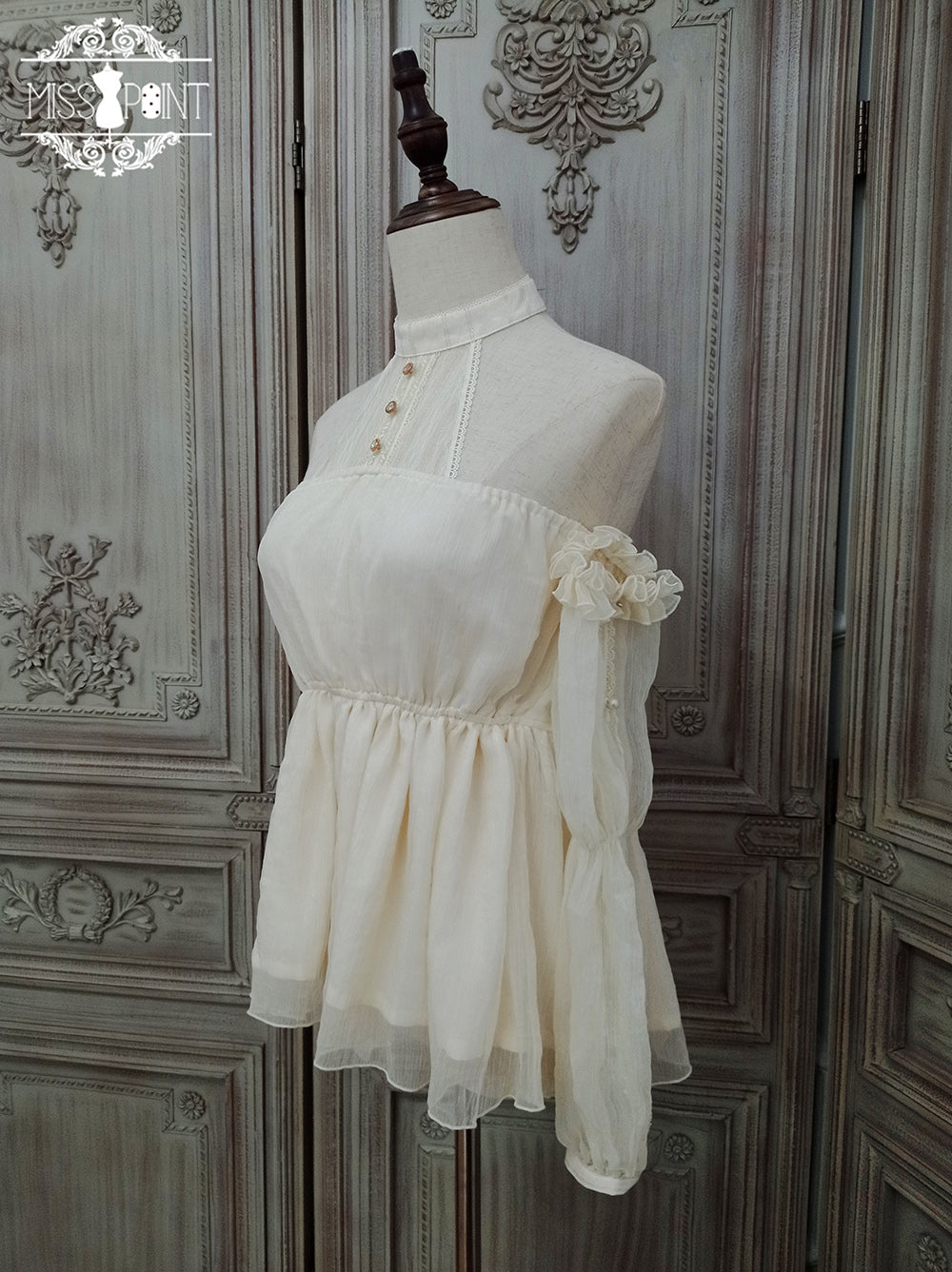 Miss Point~Dusk Bester~Egyptian Lolita Halter Attached Sleeve Blouse 17472:237222