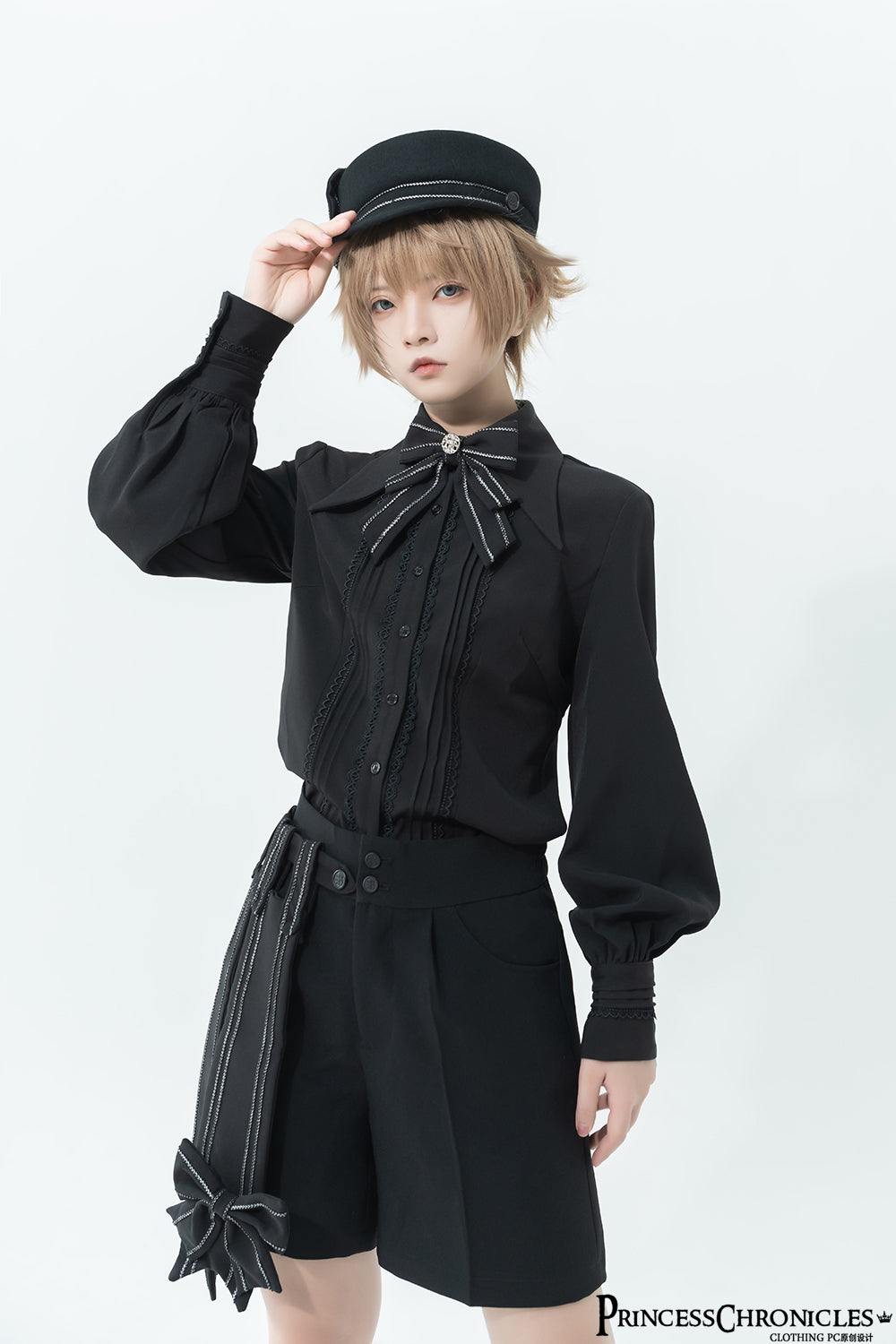 Princess Chronicles - ShenYao - Ouji Vintage Lolita Black Bow Shorts