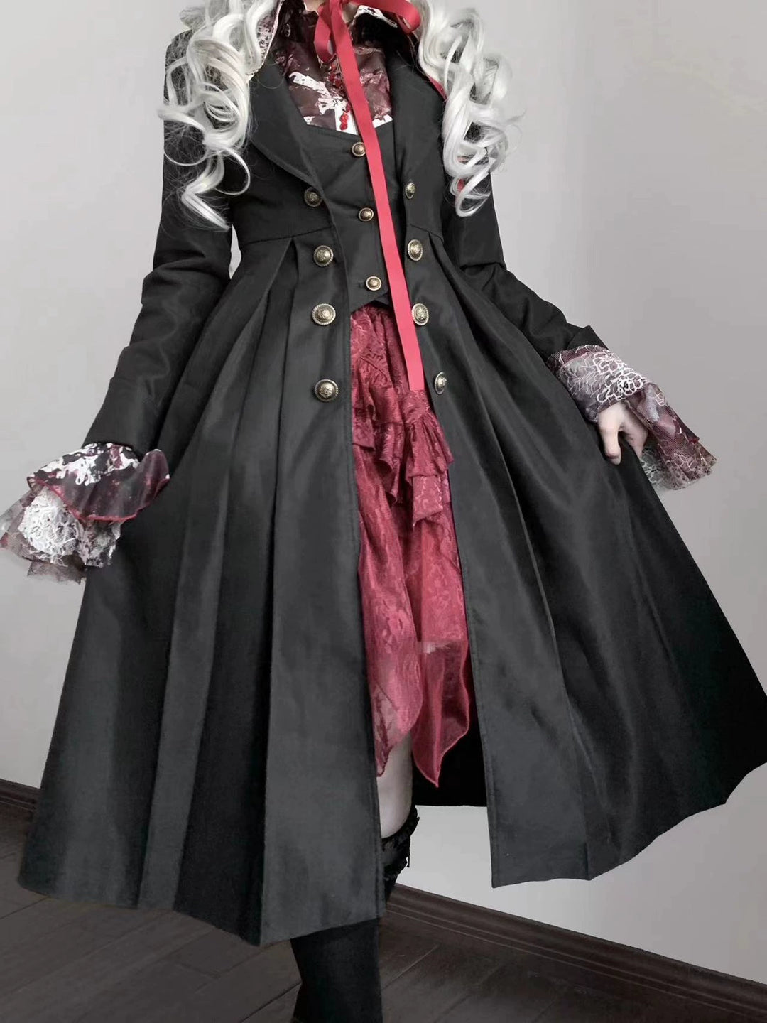 Gazing Galactic~Paranoia Punishment~Ouji Lolita Trench Coat Gothic Lolita Coat