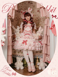 Mademoiselle Pearl~Bow Rabbit~IP Collab Sweet Lolita OP in Multiple Styles