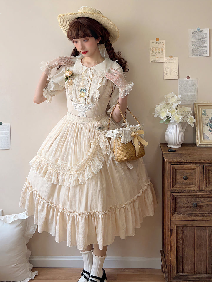 (Buyforme)Miss Point~Happy Summer Elegant Lolita Floral Jumper Skirt   