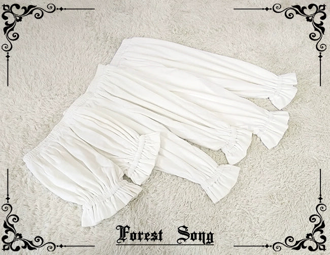 Forest Song~Daily Lolita Bloomer Winter Lolita Pumpkin Pants White short bloomers only Free Size