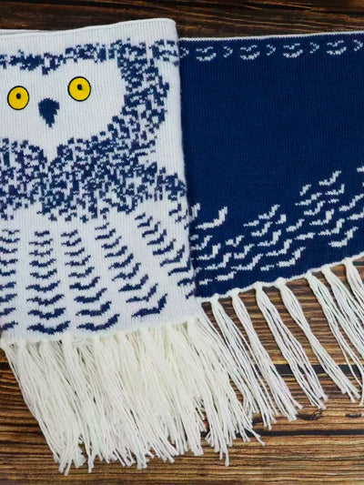 Chotone~Fashion Cape Winter Lolita Shawl Couple Owl Scarf   