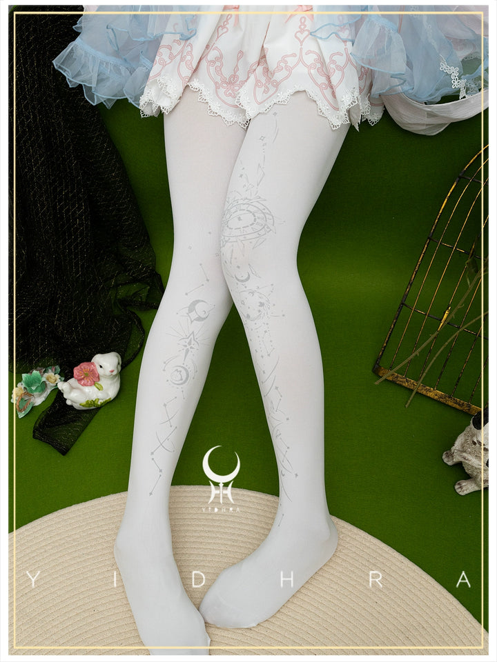 Yidhra~Gothic Lolita Pantyhose Printing Lolita Tights