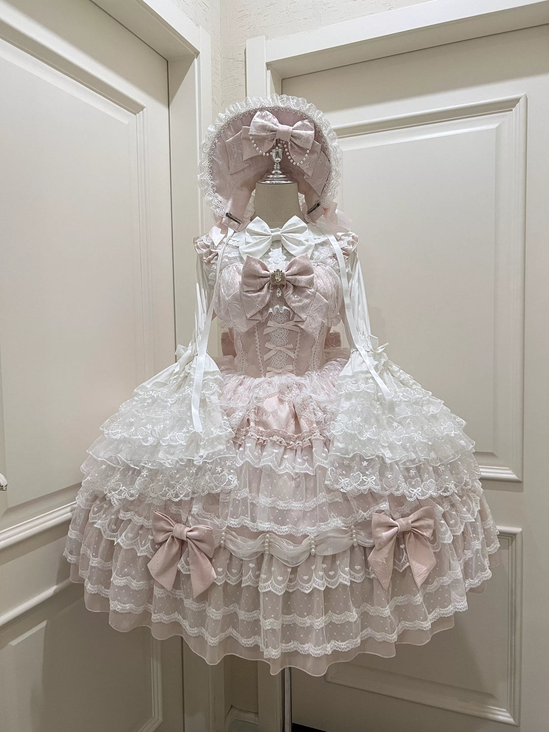 Sugar Girl~Dream Prelude~Princess Lolita JSK Suit Sweet Lolita BNT and Blouse Pink JSK only S 