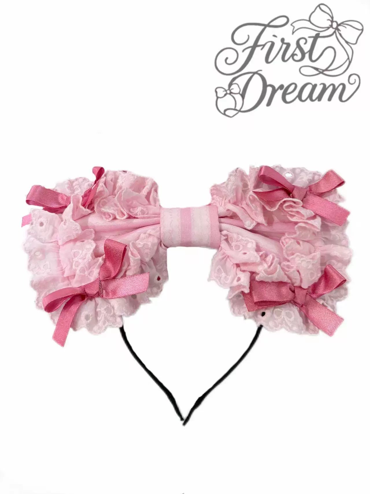 Eternal Girlhood - Six-Panel Old School Lolita Striped JSK & OP, Bow Accents (L M S XL) 45811:863023