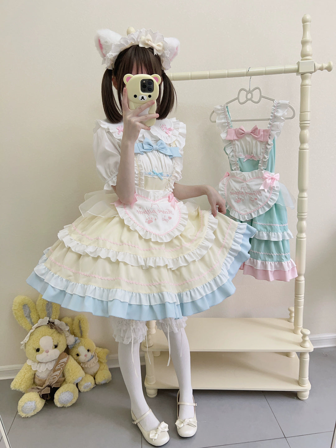 Sugar Girl~Cat Ear Tale~Sweet Lolita Jumper Dress Suspender Dress   