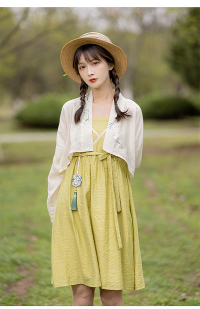 Chixia~Spring Dawn~Han Lolita Summer HanFu Dress pendant S 