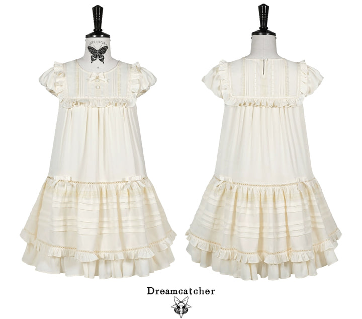 Kuroya~Dreamcatcher~Twin Lolita OP Set Bunny & Kitty Inspired Dress Suit 42987:760887
