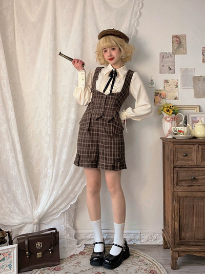 Forest Song~Griffin's Appointment~Ouji Lolita Striped Shorts Vintage Lolita Shorts   