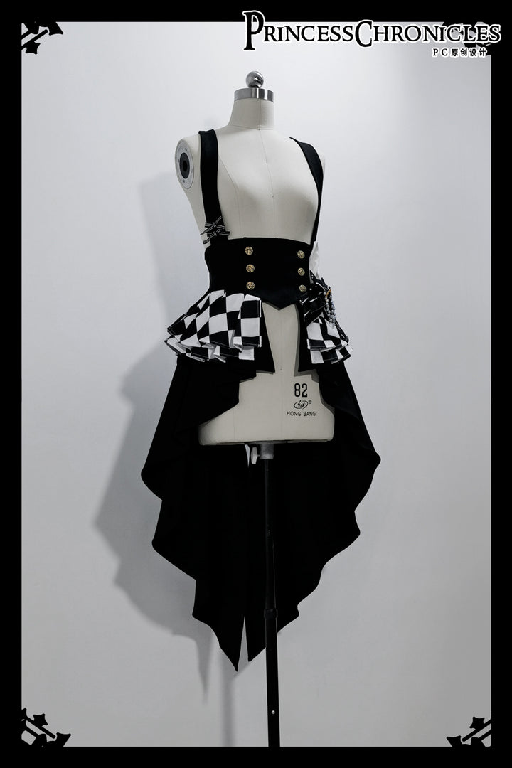 (Buyforme)Princess Chronicles~Rabbit Theater Chessboard Lolita Prince Set S corset 