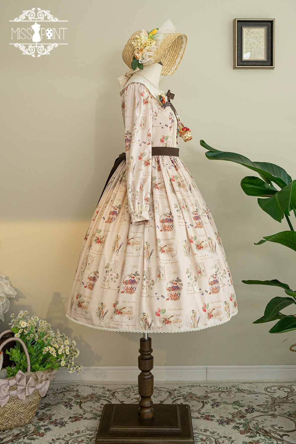 (Buyforme)Miss Point~Forest Lolita Lantern Sleeve OP Casual Dress 29482:341922
