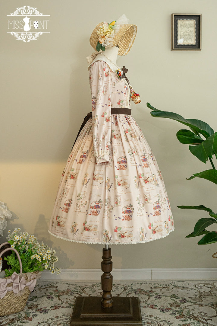 (Buyforme)Miss Point~Forest Lolita Lantern Sleeve OP Casual Dress 29482:341922