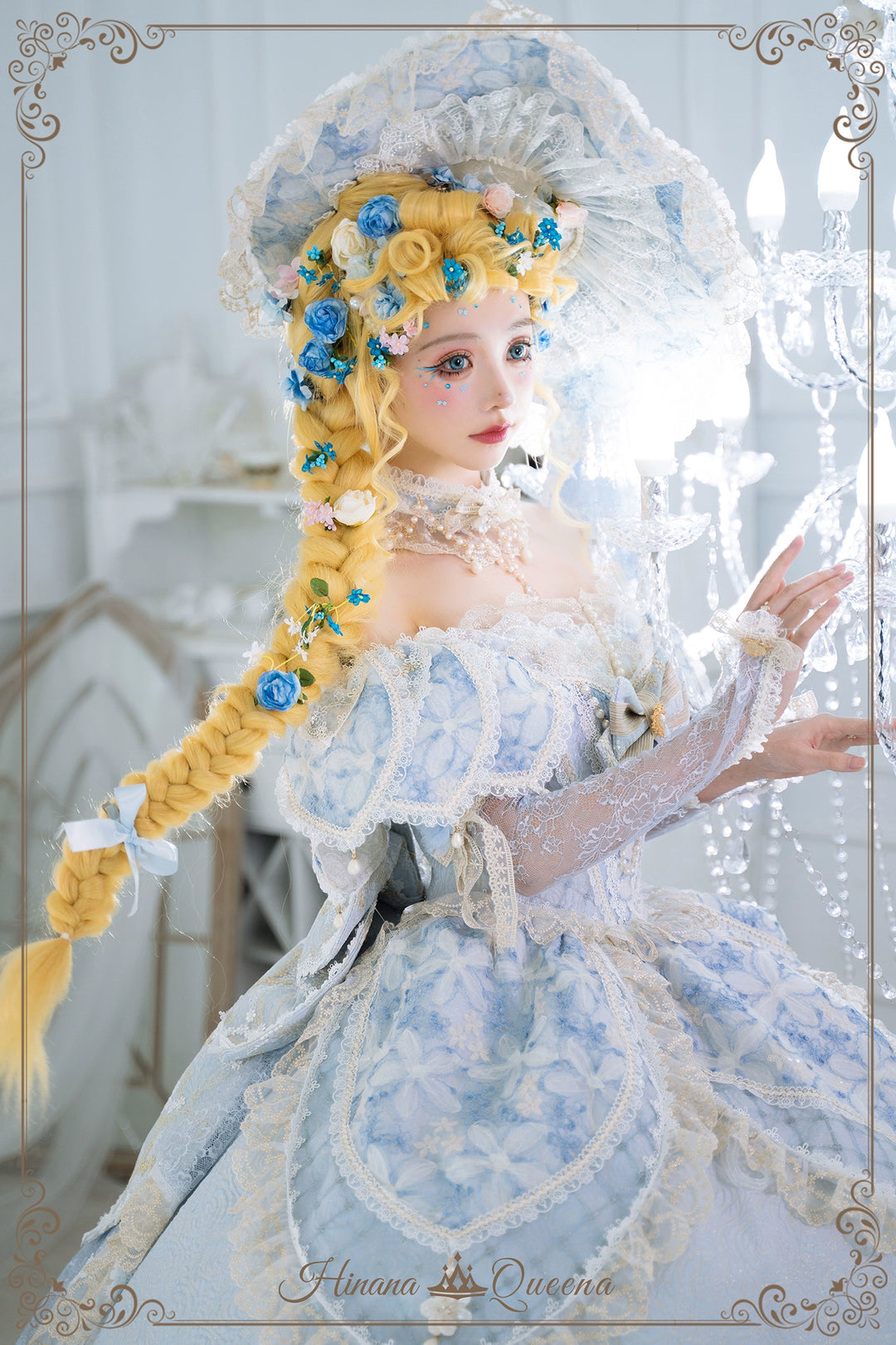 Hinana Queena~With Belle~Bridal Wedding Lolita OP Dress Available for Custom Size 41978:721548