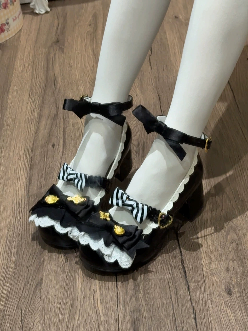 Beauty Bunny - Mousse Roll - Sweet Lolita Heel Shoes, Round Toe