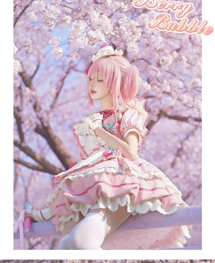 Sakurahime~Berry Bubble~Cute Lolita OP Dress Two Kawaii Styles   