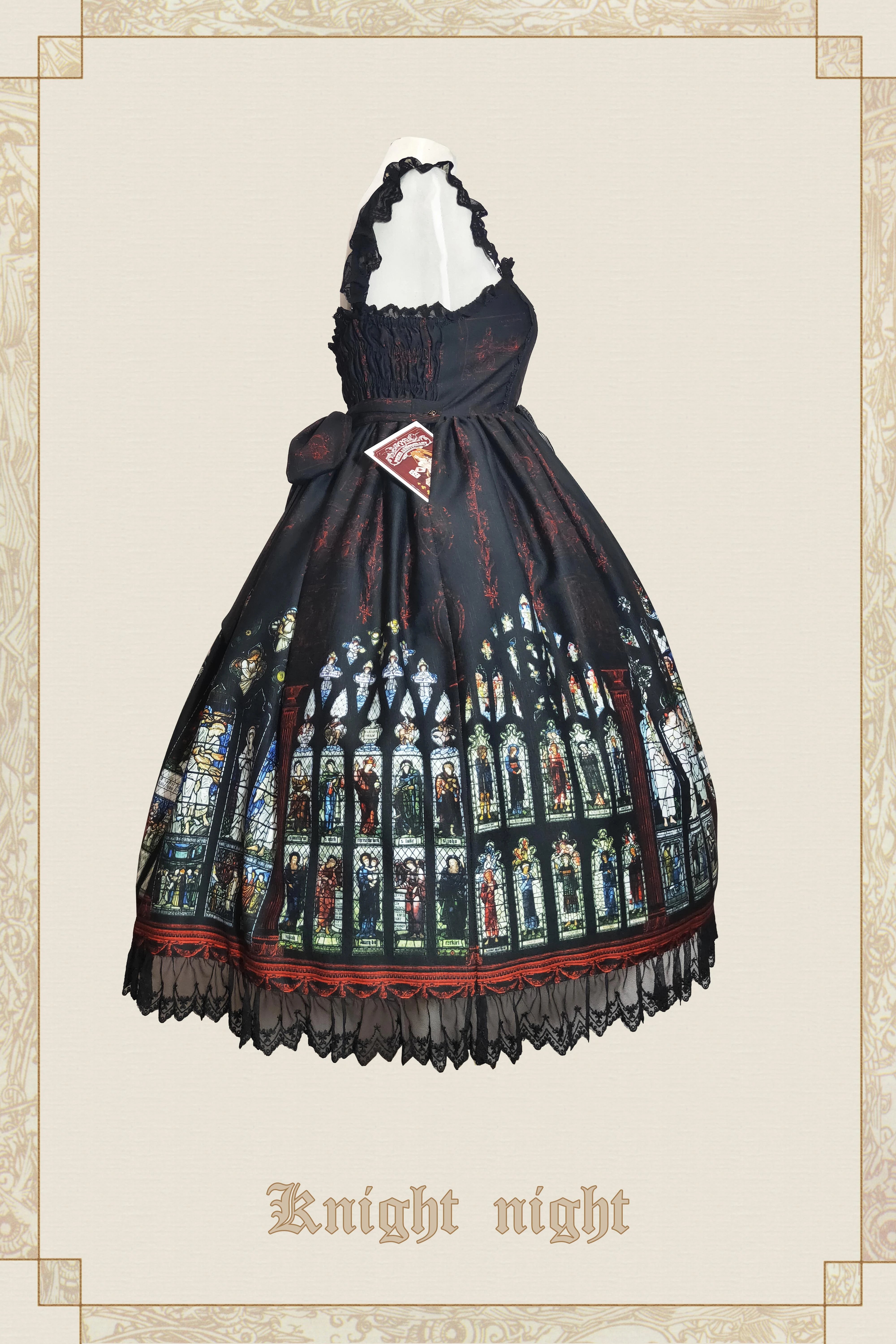Knight night - The Saint Priest - Stained Glass·Sain Lolita Jumper Dress