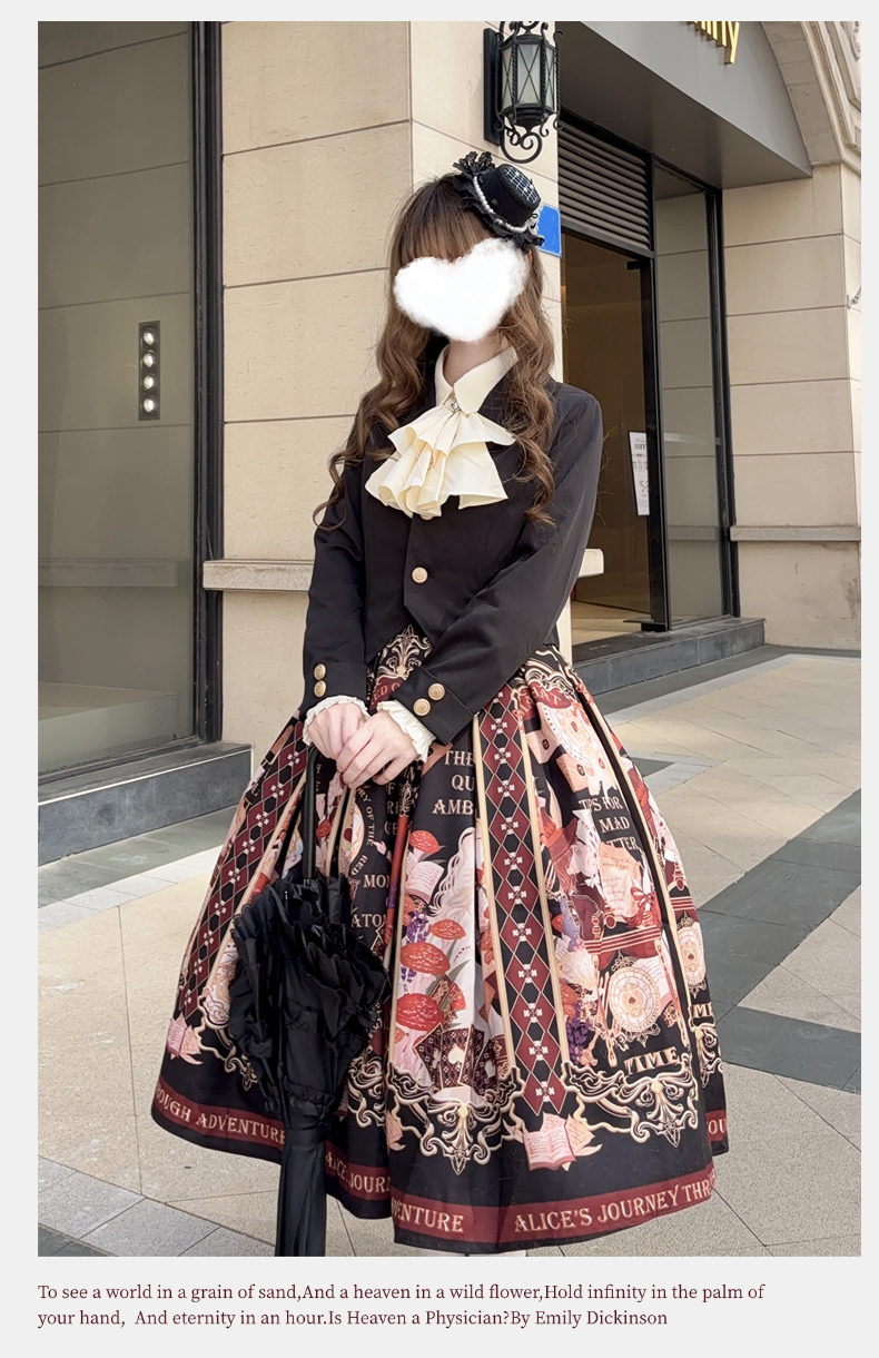 Alice in Wonderland~Holy Night Alice~Classic Lolita Dress Preppy Style Bust-supporting JSK 40466:663814