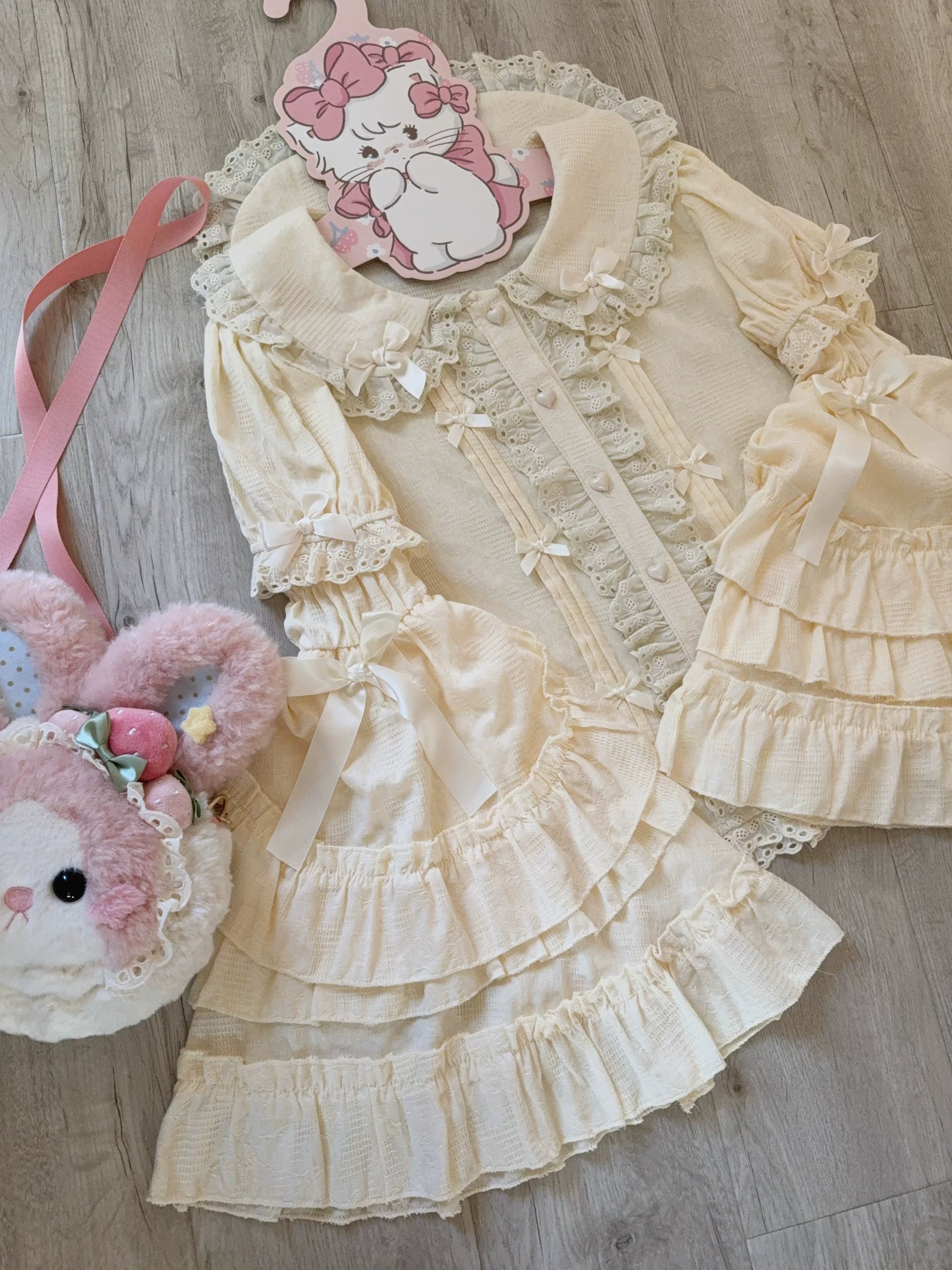 Kawaii Lolita Blouse, Detachable Hime Sleeves