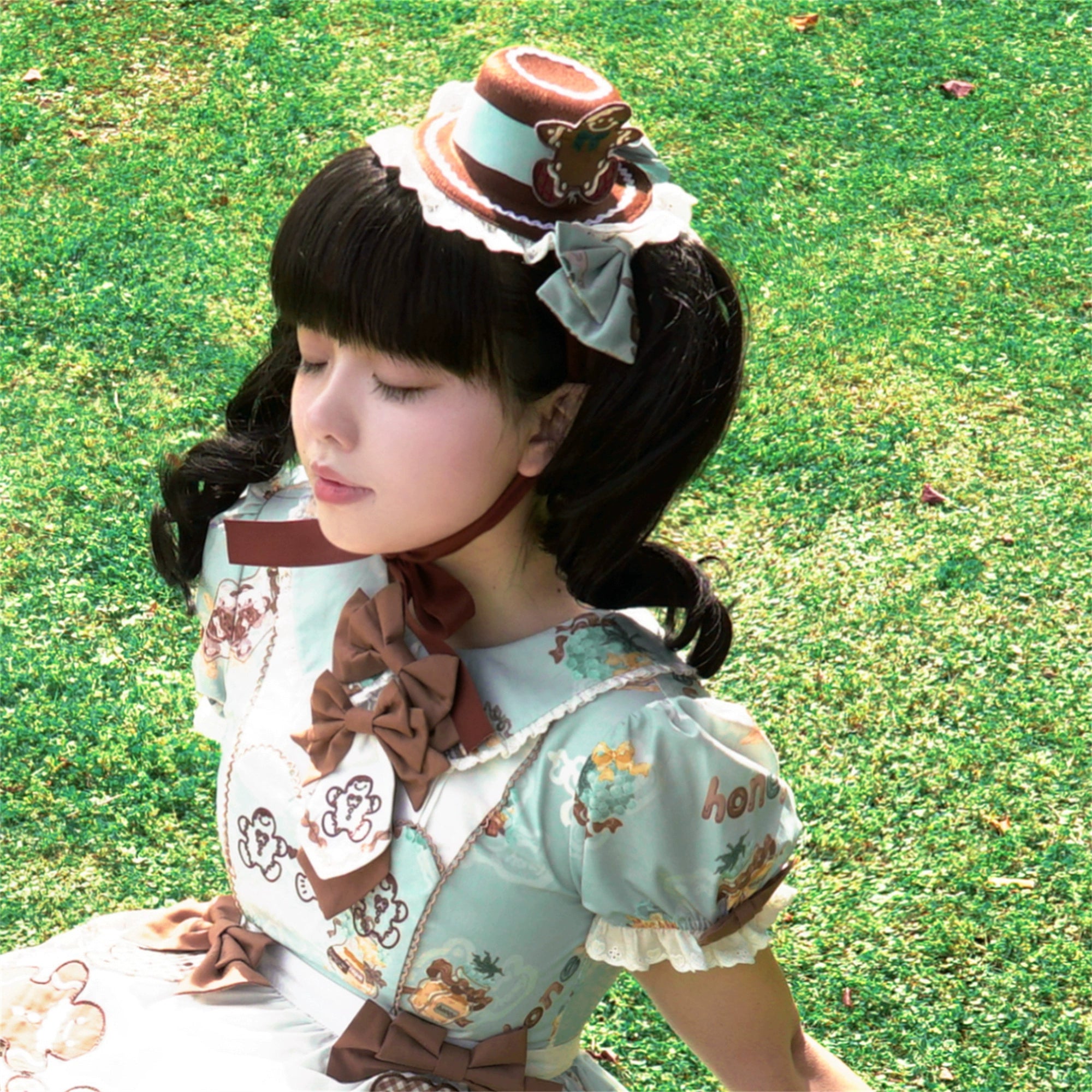 Babyblue~Bear Honey~Sweet Lolita Accessory Gingerbread Man Design 40364:660852