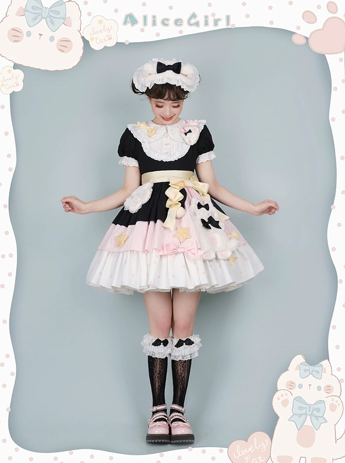 Alice Girl~Sweet Lolita Dress~Candy Cat OP Dress   