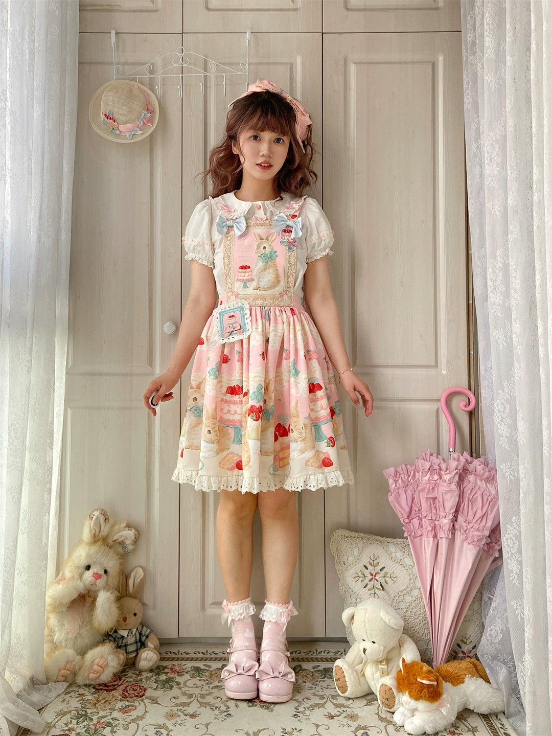 Dark Star Island~Honey Bunny Cake~Sweet Lolita JSK/OP/Strap SK/Shirt 39864:638738