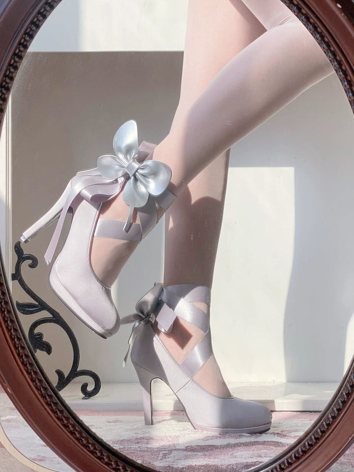 Pure Tea For Dream~Butterfly Specimen~Ballet Style Lolita Shoes Elegant Platform Lolita Heels   