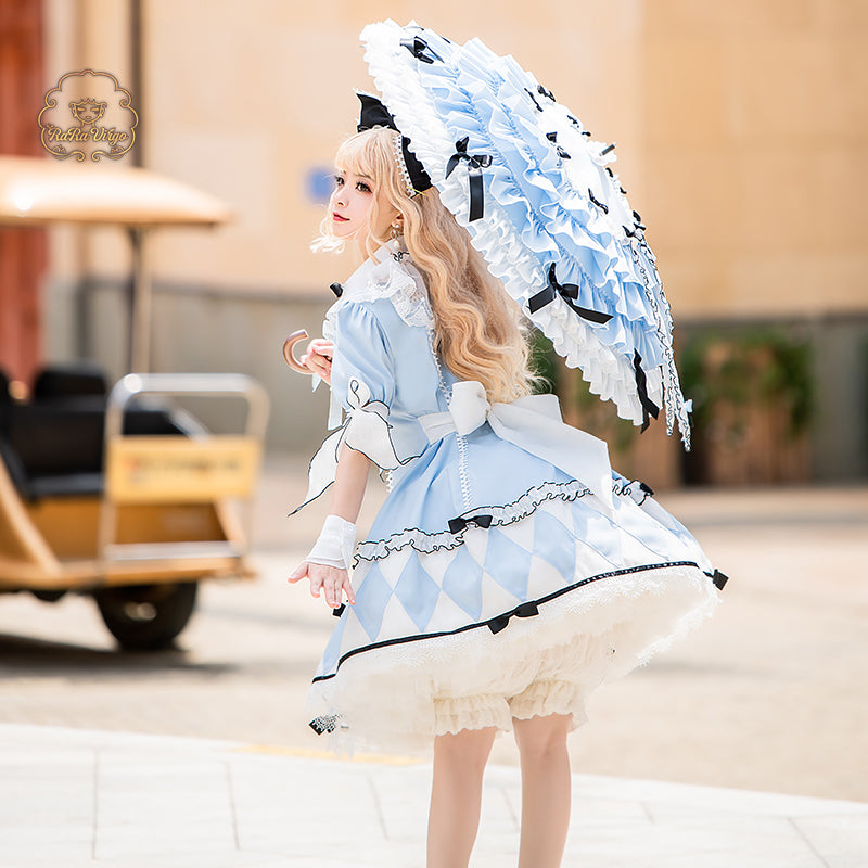Quaint Lass~Alice~Sweet Lolita Sky Blue OP Dress   