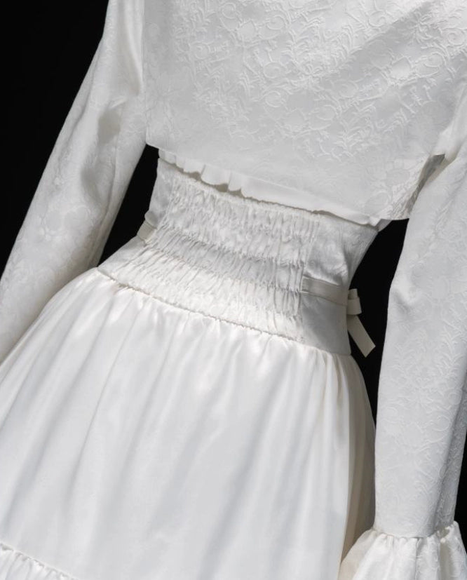 Forest Fluorescent Carps - Omega Wedding Gothic Ouji Lolita White Suit