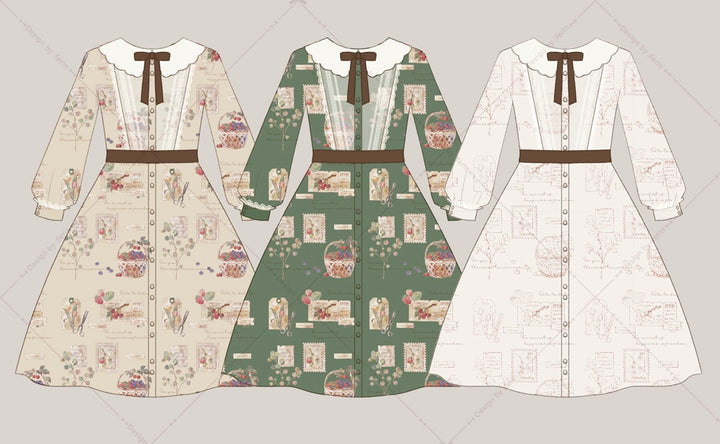 (Buyforme)Miss Point~Forest Lolita Lantern Sleeve OP Casual Dress