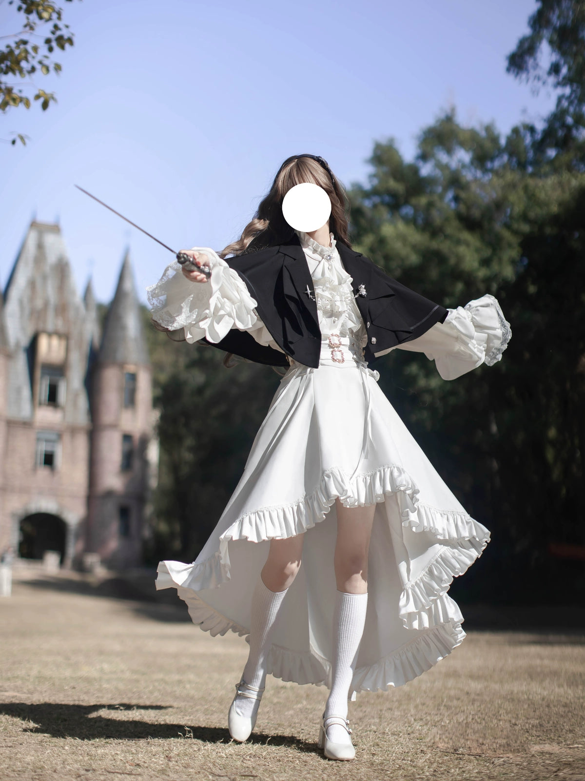 Every Page of The Poem - Night & Day Sonata - Ouji Lolita Princess Sleeve Shirt & Pants Set