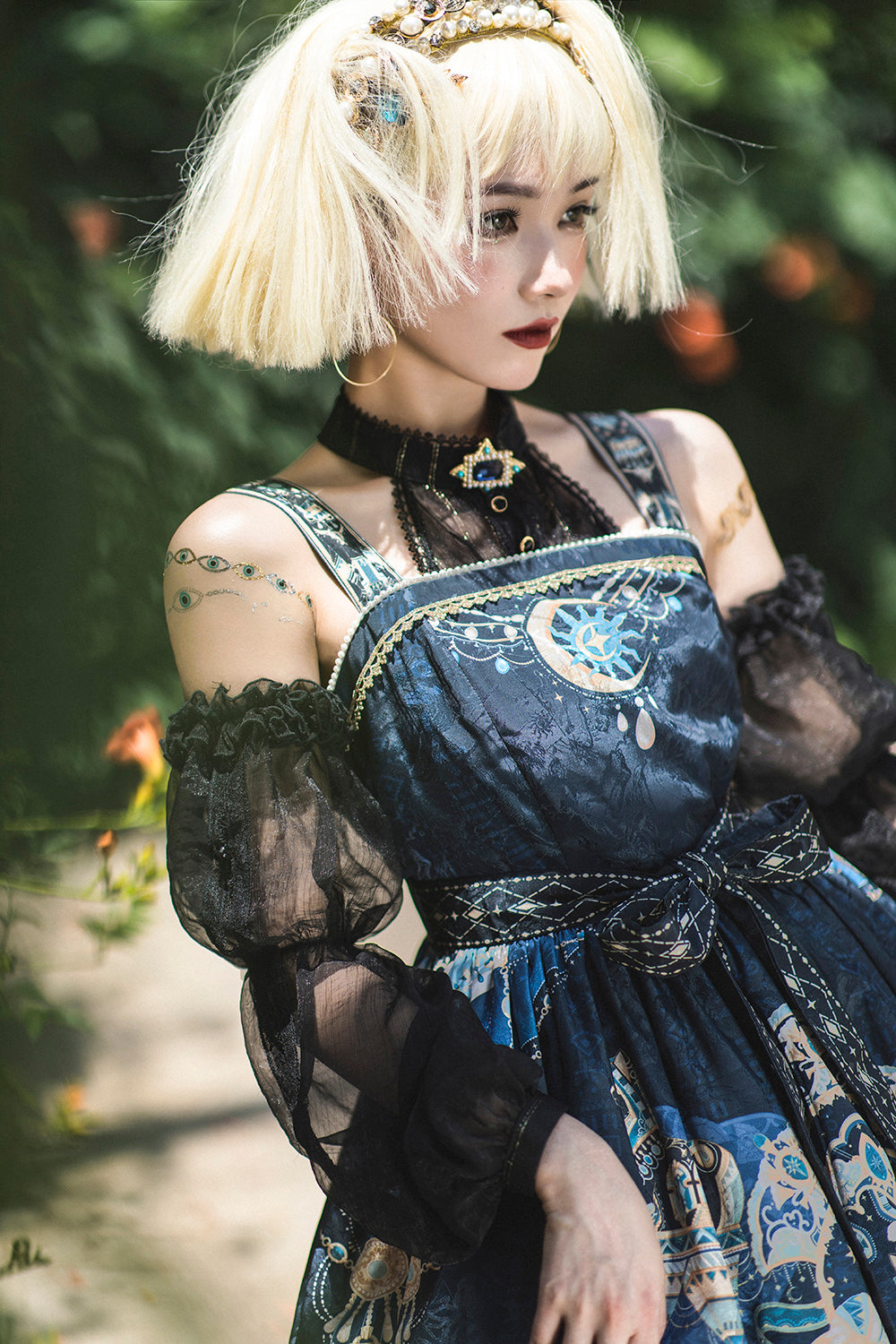 Miss Point - Dusk Bester - Egyptian Lolita Halter Attached Sleeve Blouse