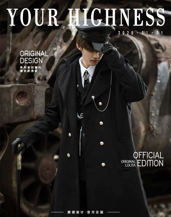 YourHighness~Military Lolita Uniform Autumn Winter Male Coat   