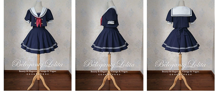 Beleganty - Sea and Wind Separate SP3.0 - Sailor Lolita Puffy Sleeve Blouse 43389:775322