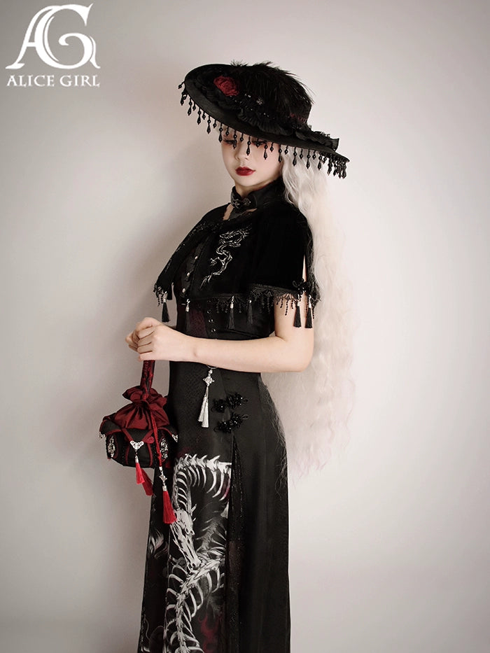 Alice Girl~Bony Dragon~Chinese Style Lolita Lotus Handbag   