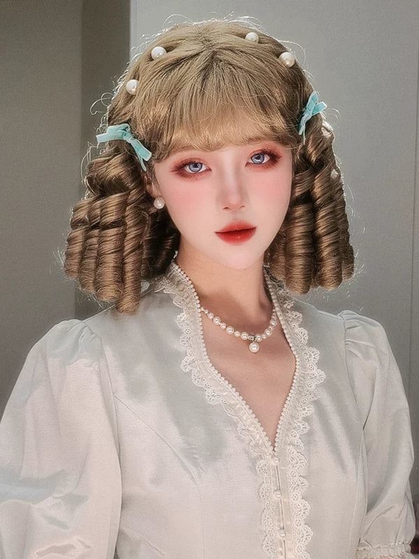 Lolita Roman Roll Wig, Shape-Resistant Fiber 44970:830326