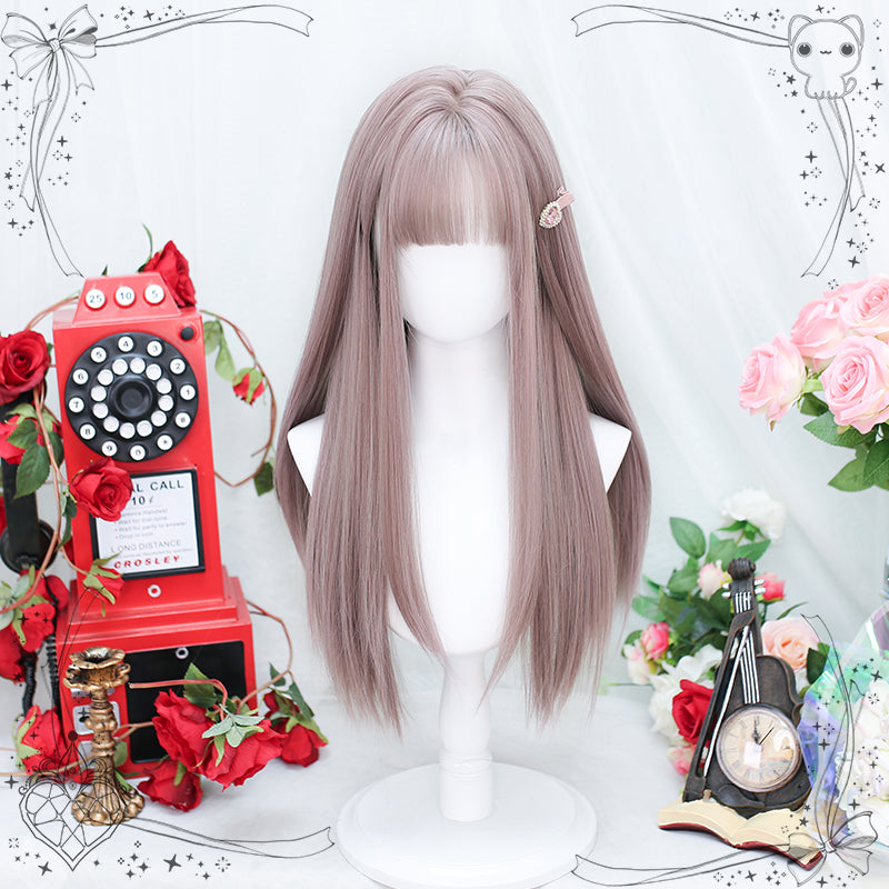 Dalao Home - Sweet Long Straight Taro Purple Wig