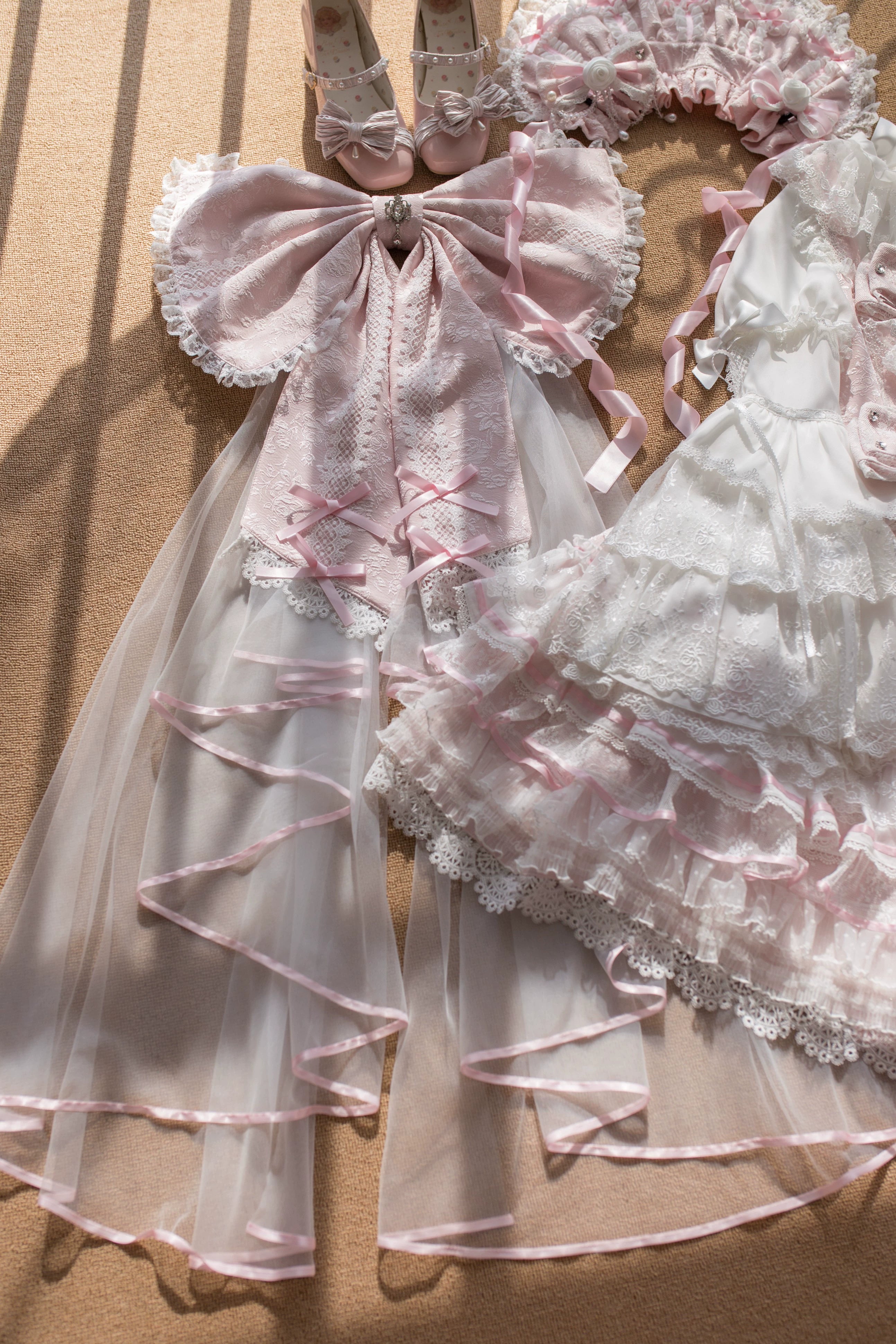 Flower Banquet - Wishing Star - Sweet Lolita Blouse Princess Sleeve Shirt and Accessories 41858:716398