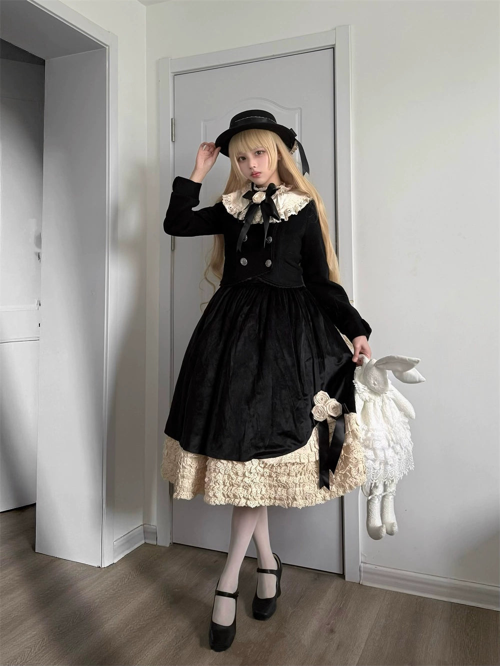 LeMiroir - Winter Solstice - Elegant Lolita Winter Short Coat & SK 44069:794212
